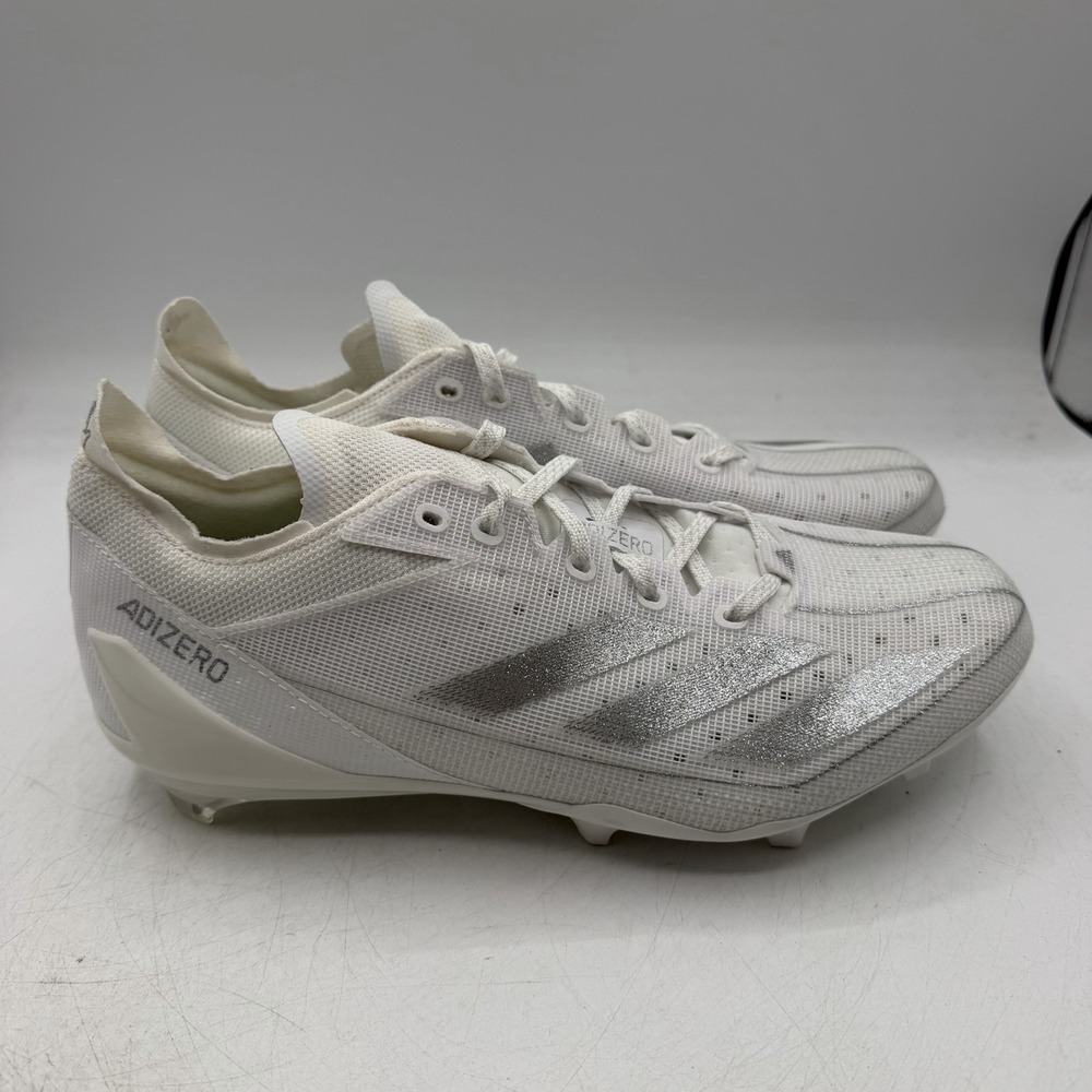 Adidas Adizero Electric.1 Football Cleats Mens Sz 8.5 White/Silver IE4374
